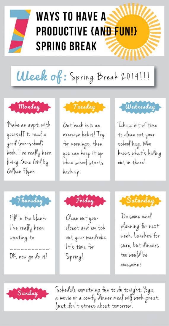 7 Ways to Have a Productive Spring Break {and a printable!} Ms. Houser