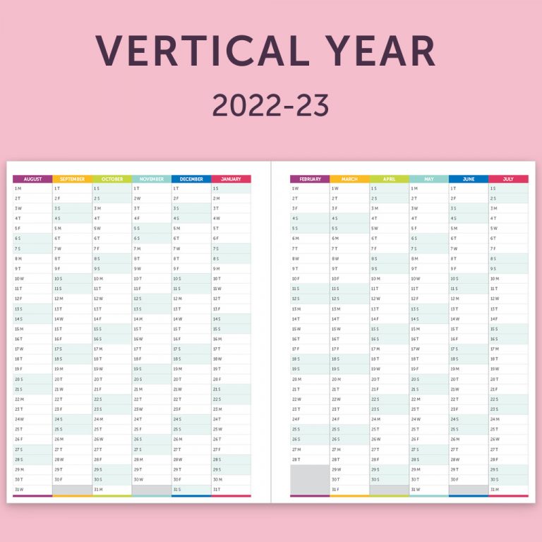 Vertical Year Planner 2022 23 Ms Houser